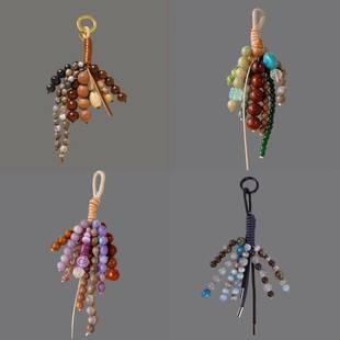 文淇同款满愿种子串包包挂饰串珠小众设计感春季新款包挂件高级感