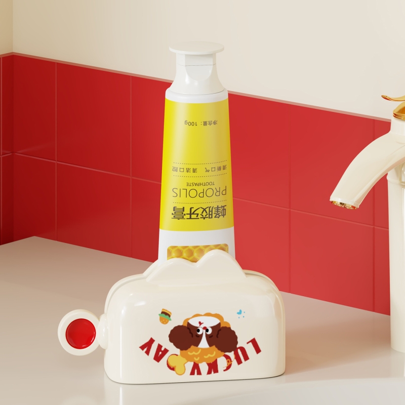 镜柜底磁吸挤牙膏神器台面夹子