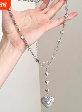 Vintage古着 The secret of the heart box 心盒的秘密 爱心项链