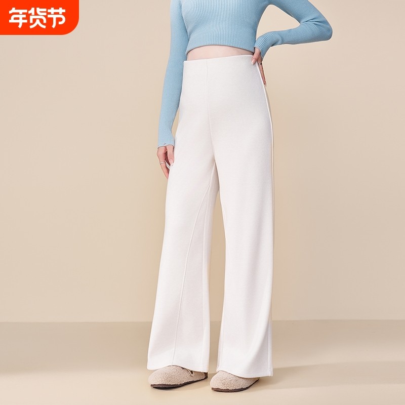孕妇裤冬外穿加厚2026新款糯米微喇叭裤加绒保暖休闲阔腿裤子冬装,孕妇装/孕产妇用品/营养,孕妇休闲裤,淘宝优惠券,粉丝福利购,淘宝优惠卷