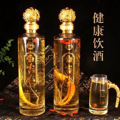 长白山人参枸杞酒42°52°纯粮食白酒泡制500ml五宝酒吉林特产酒