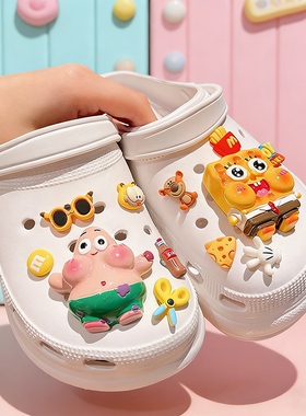 洞洞鞋配饰crocs装饰品立体超多可爱适配可拆卸扣diy扣花高级感