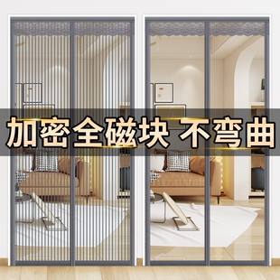防蚊门帘2026新款金刚网加密磁块自吸免打孔家用卧室夏季防蝇纱窗