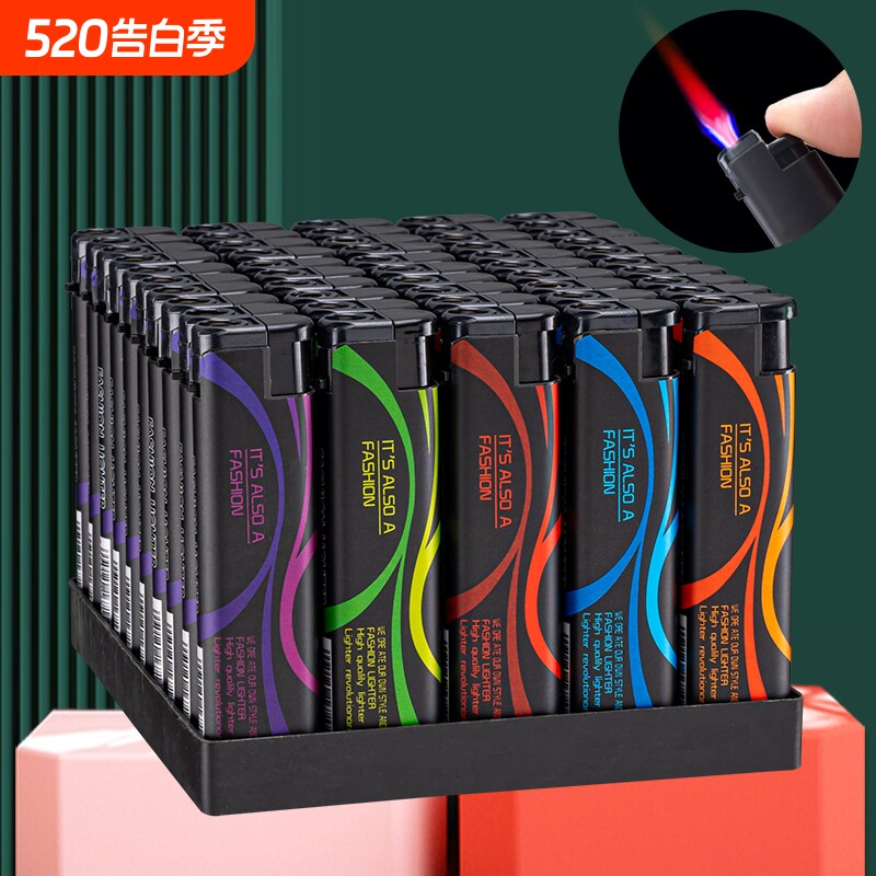 防风直冲图案一次性打火机防爆个性高档便利店批发火机家用点火