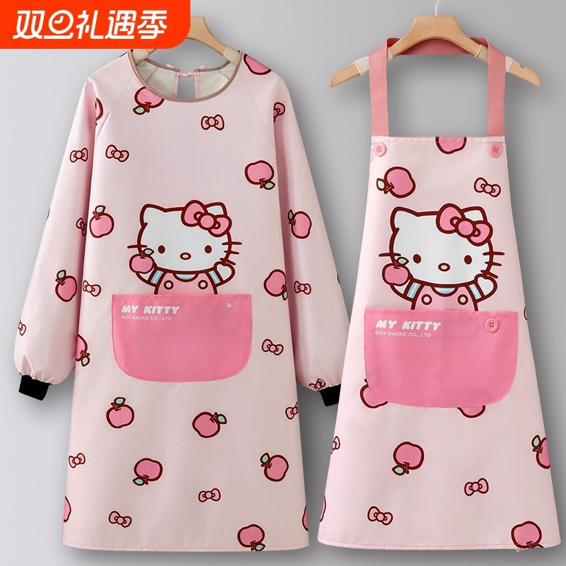 围裙厨房家用2024新款罩衣大人防油防水女做饭上班冬季工作服专用