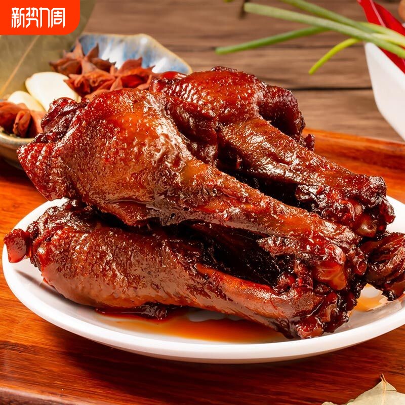 精武小鸭腿老卤鸭翅根即食熟食解馋零食小吃武汉特产卤味好吃辣味