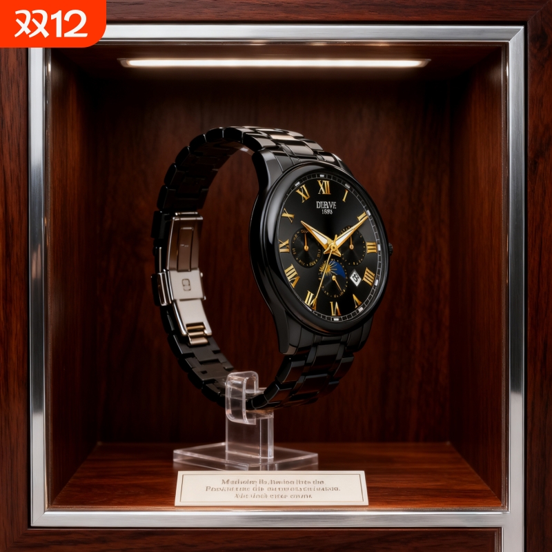 瑞士同款青少年初高中学生手表男款简约潮流全自动机械防水石英表