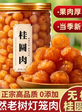 桂圆肉500g瓶装正宗高州龙眼肉桂圆干特级无核新货旗舰肉干罐装