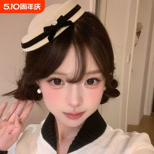 发饰小礼帽老钱风帽子水手千金