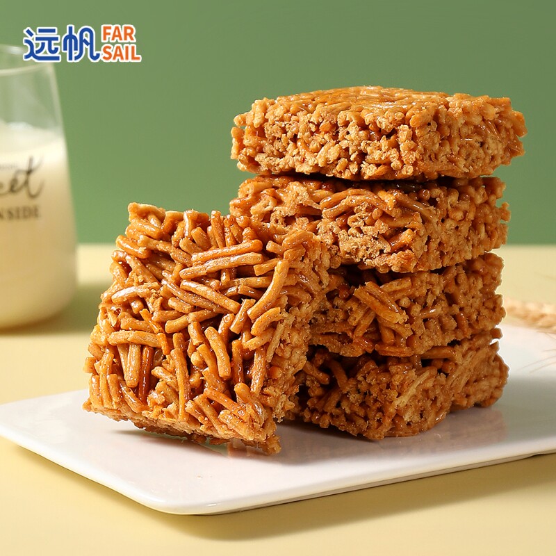 远帆老式沙琪玛硬萨其马怀旧休闲零食小吃独立包装散装传统早餐