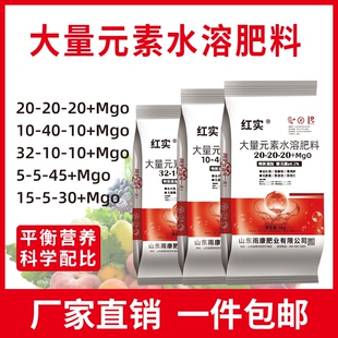 大量元素水溶肥料蔬菜果树高氮高磷高钾20-20-20平衡冲施肥复合肥