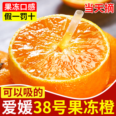 爱媛38号果冻橙新鲜橙子水果应季冰糖橙现摘甜柑橘大果9斤整箱