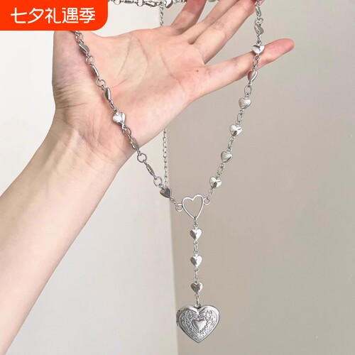 Vintage古着 The secret of the heart box 心盒的秘密 爱心项链