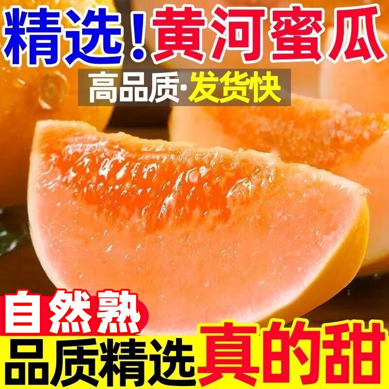 正宗黄河蜜瓜甜瓜新鲜水果应当季整箱包邮黄金脆香瓜哈密头茬民勤