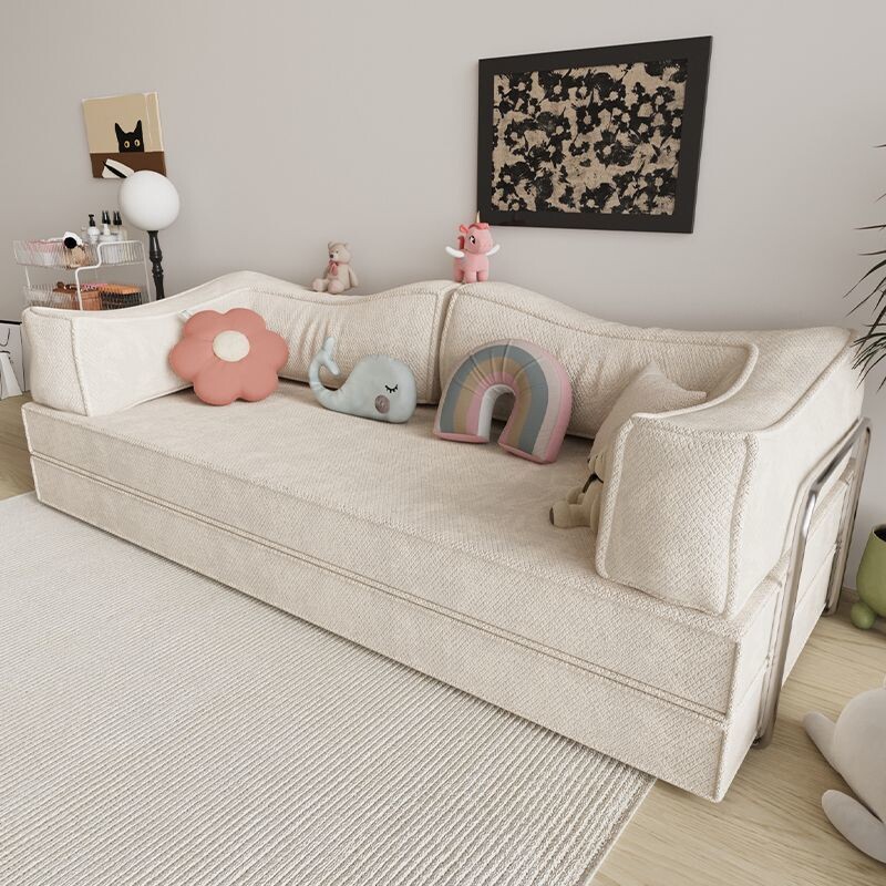 模块布艺压缩沙发床折叠两用新款客厅双人三人懒人榻榻米可躺可睡