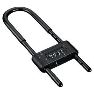 密码锁玻璃门u型锁挂锁办公室店面商铺双门U形防盗锁双开锁具锁头