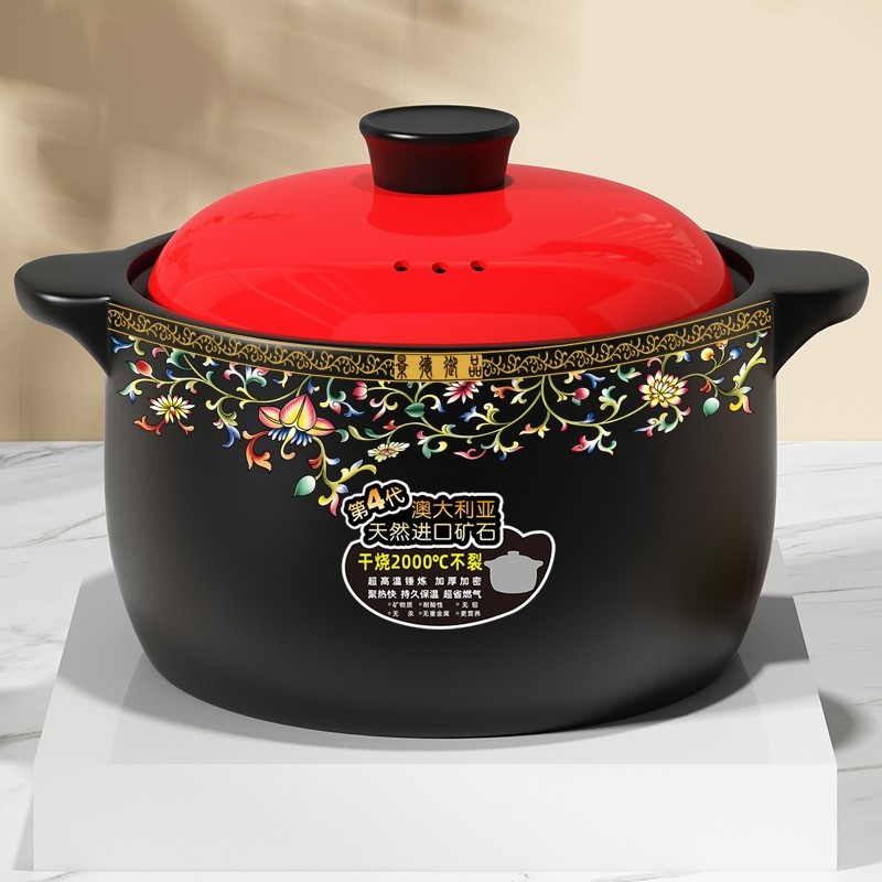 5升大容量高汤锅破价陶瓷砂锅煲汤干烧不裂炖焖沙锅柴火燃气高温