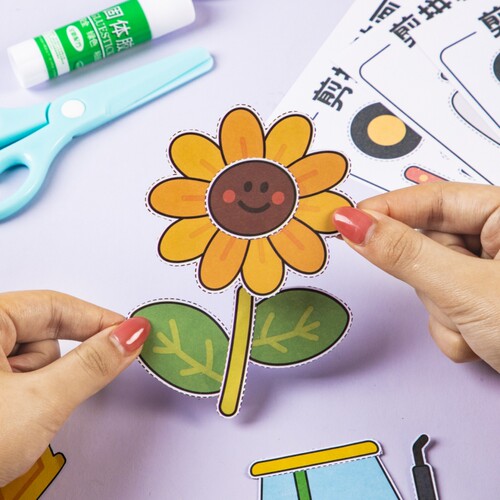 3-6岁幼儿园手工diy材料剪贴画