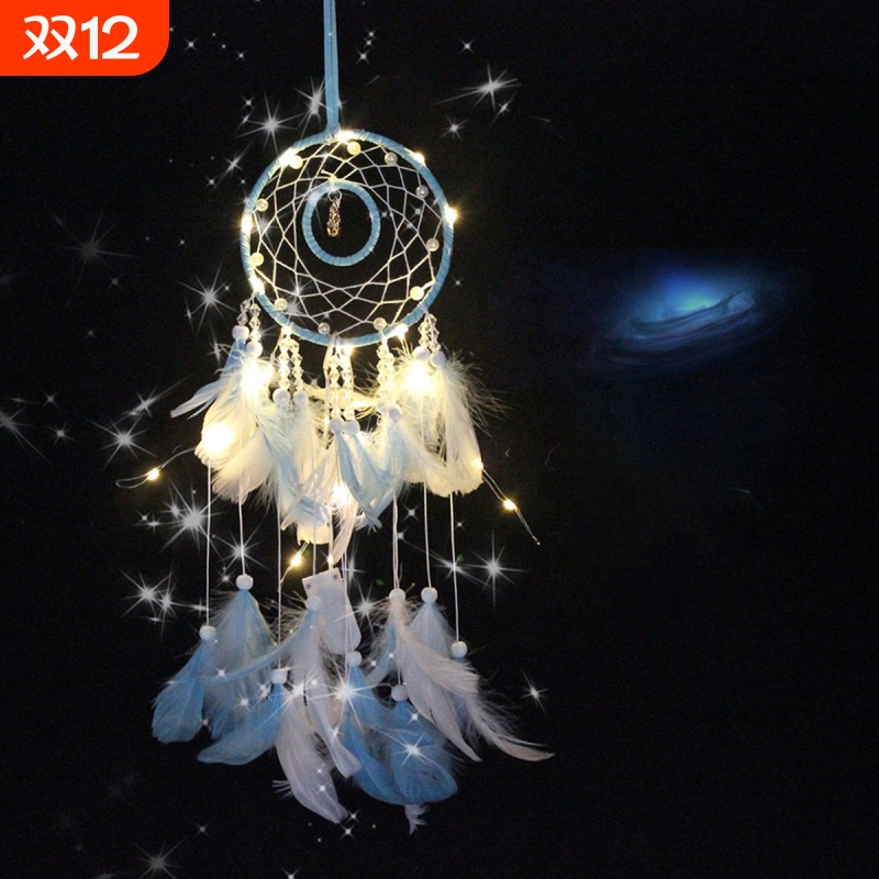 创意旋转木马捕i梦网风铃可爱少女装饰挂件闺蜜圣诞生日礼物