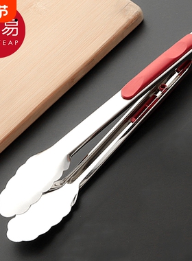 食品夹AC1sn0-不锈钢夹子自助餐麻辣烫烘焙面包厨房烧烤肉牛排