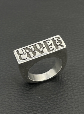 ODEK复古高桥盾UNDERCOVER方形字母戒指男女高桥吾郎风格个性小众