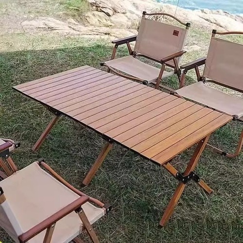 户外桌子折叠桌蛋卷桌合金钢便携式野餐桌椅超轻露营装户外露营