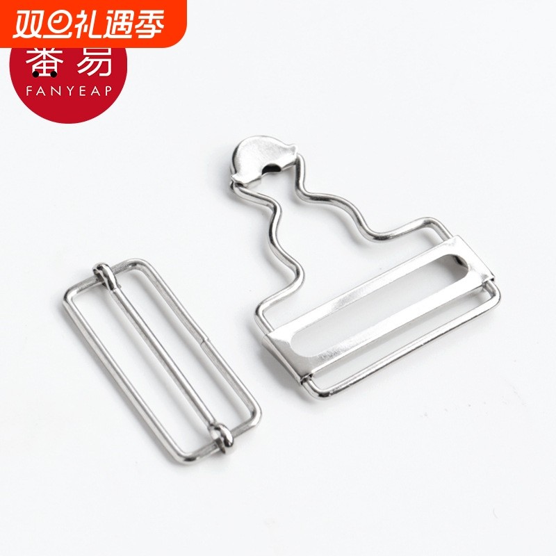 纽扣/背带扣AB1SQ0-锁扣挂钩配件金属环可调节拆卸葫芦吊带牛