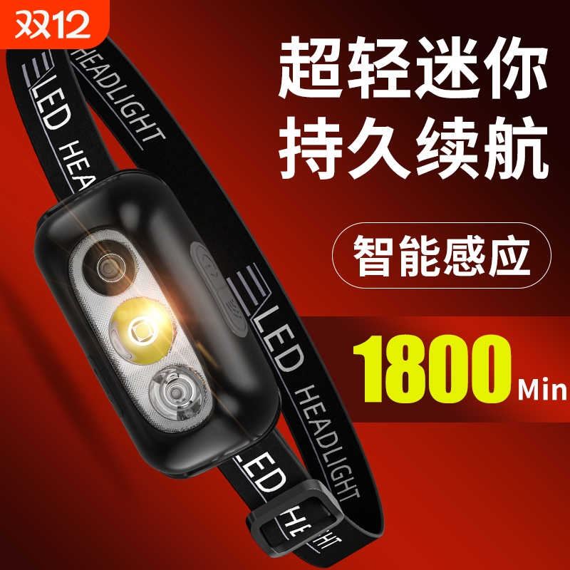 超亮充电头灯夜钓|超2000次加购