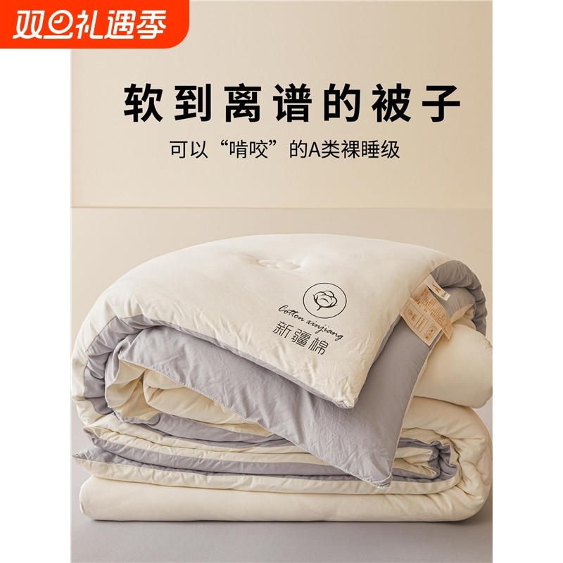 新疆纯棉全棉花冬被子加厚保暖棉被芯春秋单人夏凉空调被四季通用