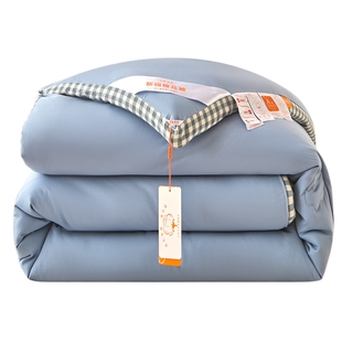 中峰新疆棉花被子单人被芯150x200cm约4斤 春秋被 立体海洋蓝