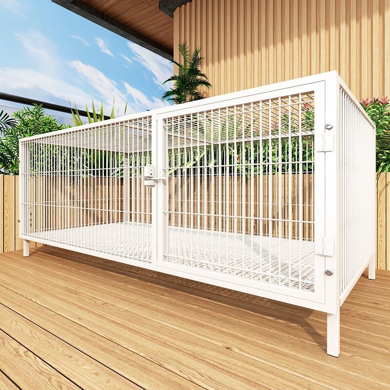 家用狗笼子宠物围栏猫笼中小型犬猫窝隔离超大自由空间厕所一体式