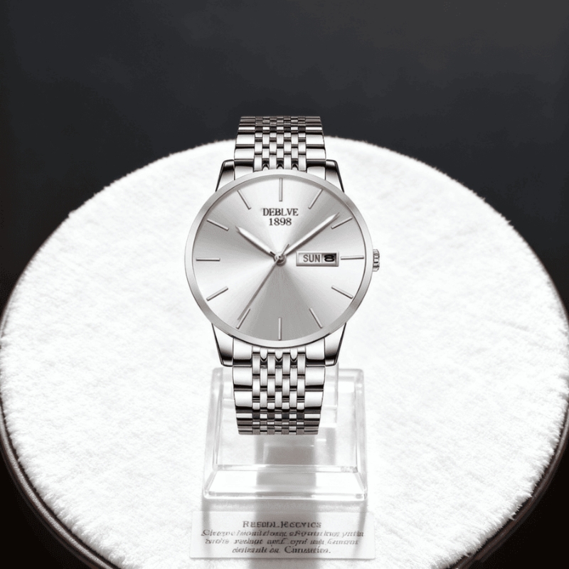 全自动男表手表男款机械风全自动防水数字双日历防水腕表男高级感