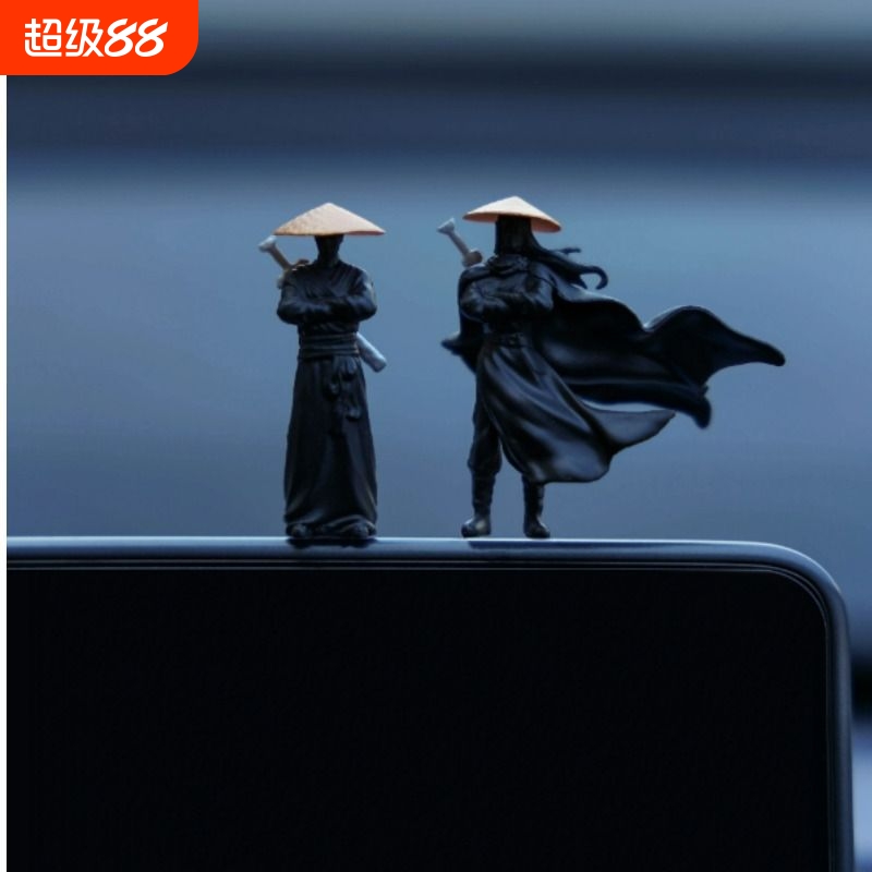 汽车侠客行江湖风车载摆件