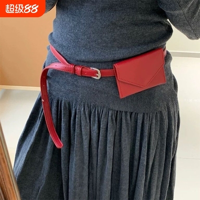 2025新款韩国ins博主同款皮革皮带腰带包休闲百搭时尚配饰带腰封