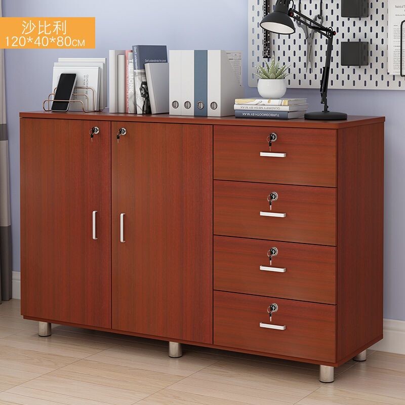 a床头小柜子公司储物柜餐边茶水柜带锁抽屉式简易卧室收纳床边角