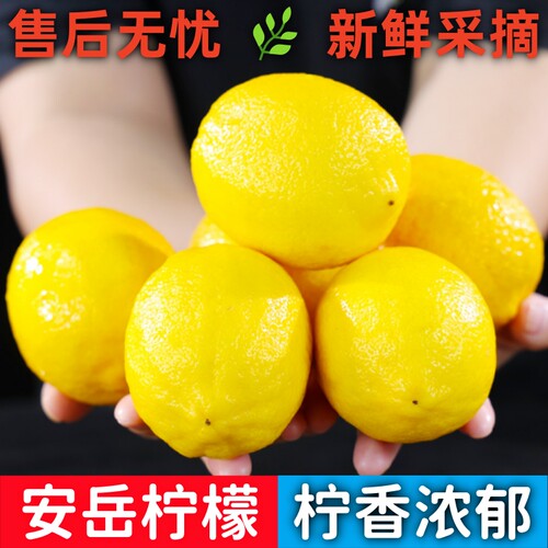 安岳黄柠檬新鲜水果皮薄当季