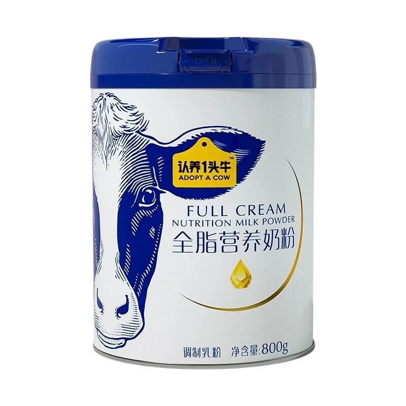 认养一头牛奶粉 脱脂奶粉/全脂奶粉 800g*1罐