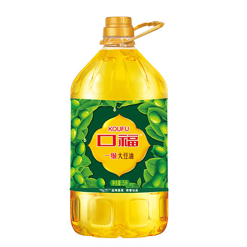 口福一级大豆油5L/1桶烹饪煎炸炒菜食用健康大豆油