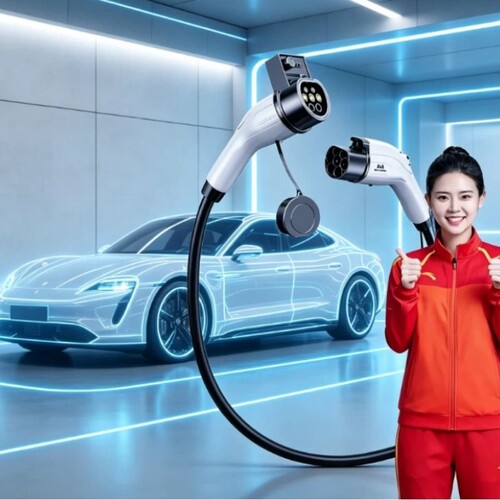 公牛款充电桩枪延长线新能源电动汽车32A7kw交流加长广汽枪插头