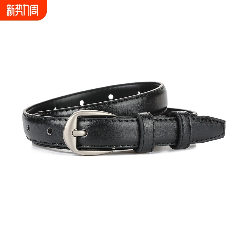 新款女士皮带简约百搭韩版牛皮学生ins牛仔裤时尚装饰腰带女款