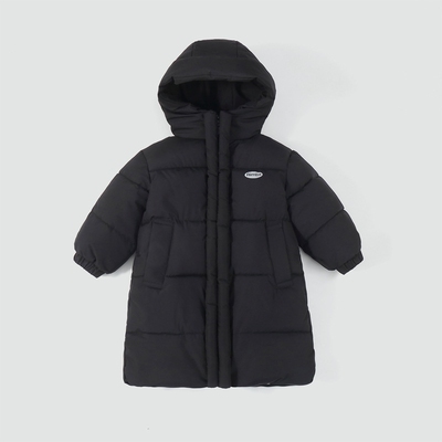 儿童连帽羽绒棉服新款2025加绒加厚外套中大童冬季中长款棉衣爆款