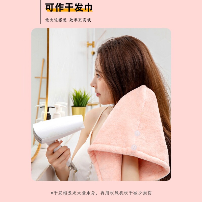 双层加厚干发帽女强力吸水速干包头发毛巾擦头洗头新款包头巾浴帽