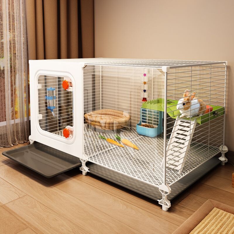 兔子专用笼子家用大号室内荷兰猪豚鼠刺猬透明多层别墅宠物兔窝