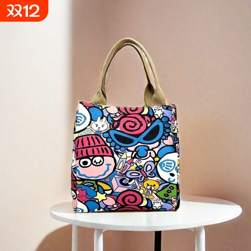 通勤托特包时尚字母卡通大容量女