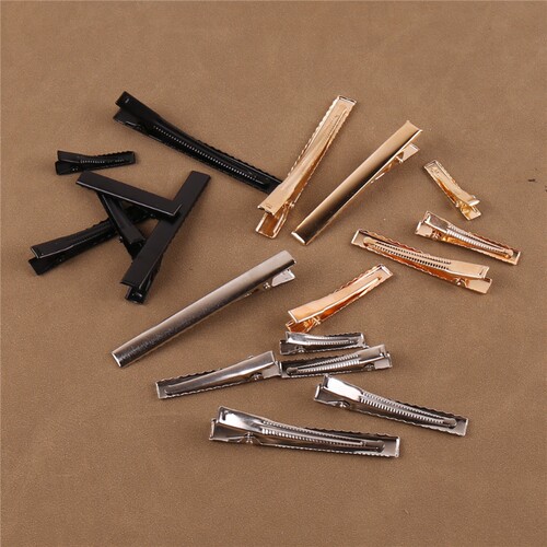 diy头饰配件方夹发夹鳄鱼夹发饰配件蝴蝶结夹子压夹边夹鸭嘴夹10