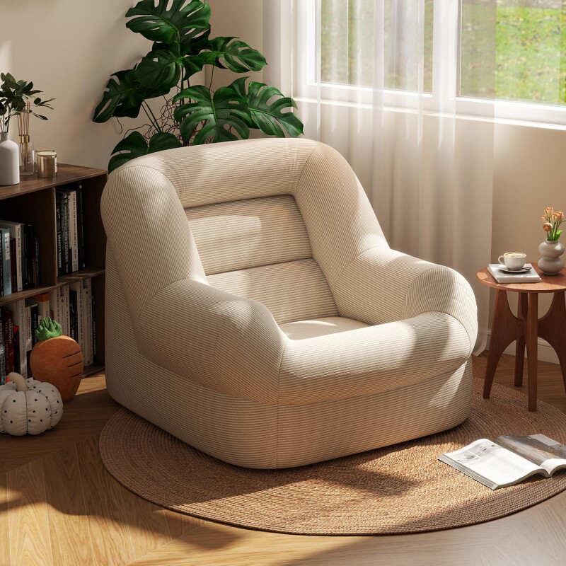 复古懒人沙发单人小户型阳台客厅家用休闲舒适窝窝椅靠背久坐不塌
