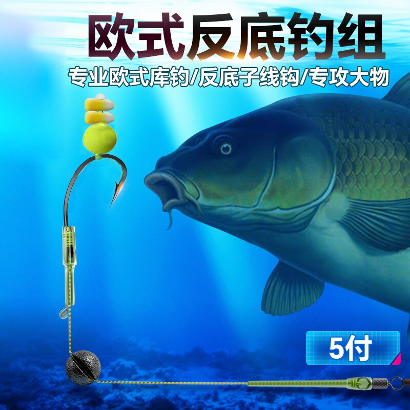 反底钓线组欧鲤钓组珠珠钓鱼海杆抛竿路亚鲤鱼返底鱼钩子线调漂
