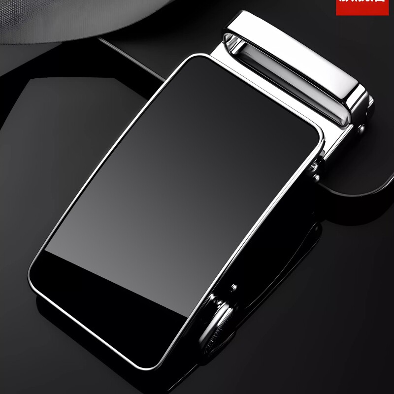 皮带扣男士自动扣腰带合金扣头单卖高档商务带头配宽3.5CM皮带正