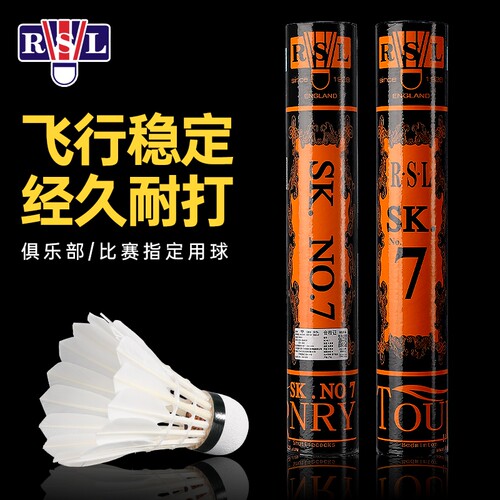 亚狮龙RSL羽毛球SK7号6号8号室内外成人儿童学生训练比赛用球耐打
