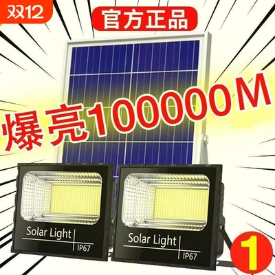 太阳能灯户外庭院灯防水新款一拖二的家用照明室内自动亮路灯室外